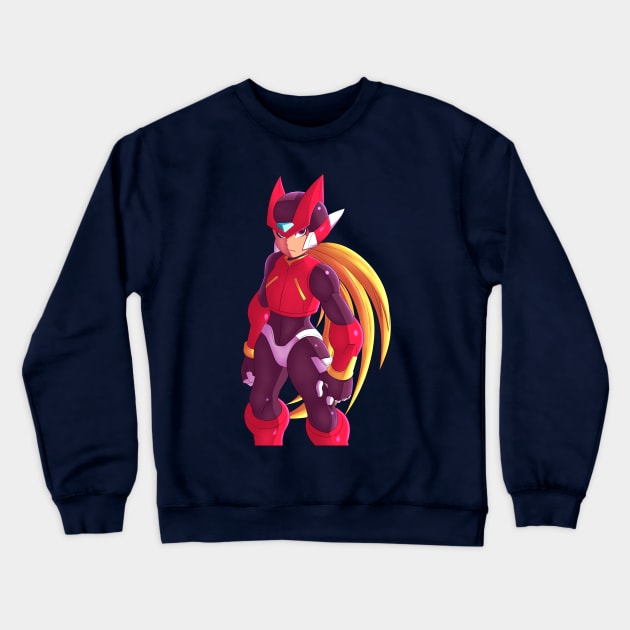 Megaman Zero Crewneck Sweatshirt by SenpaiLove